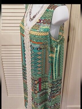 Tacera Aztec Pattern Summer Dress Size Small